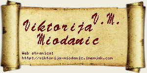Viktorija Miodanić vizit kartica